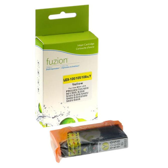 Compatible LEXMARK 100XL Yellow Inkjet Cartridge Premium Quality