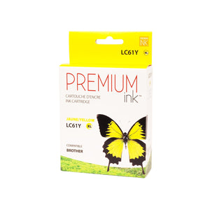 Compatible BROTHER LC65Y Yellow Inkjet Cartridge Premium Quality - Cartouches Certifiées