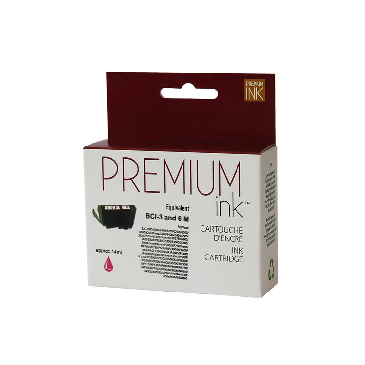 Compatible CANON BCI-6 (4707A003) Magenta Inkjet Cartridge Premium Quality - Cartouches Certifiées