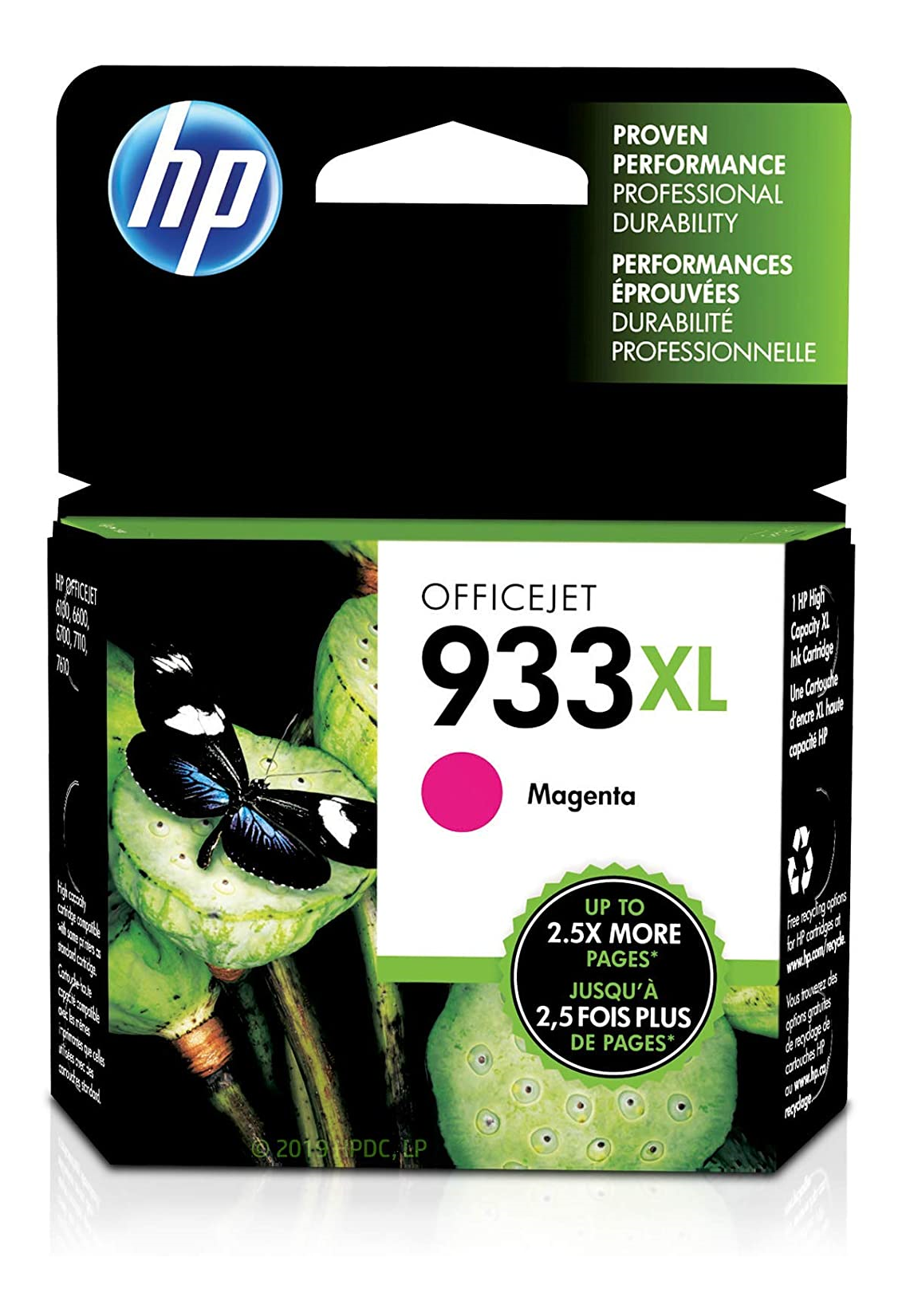 HP 933XL (CN055AN) Magenta Original Inkjet Cartridge - Cartouches Certifiées