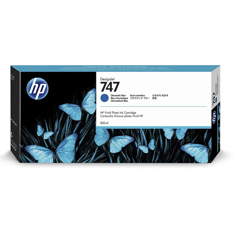 HP 747 - 300ml (P2V85A) Blue Original Inkjet Cartridge - Cartouches Certifiées