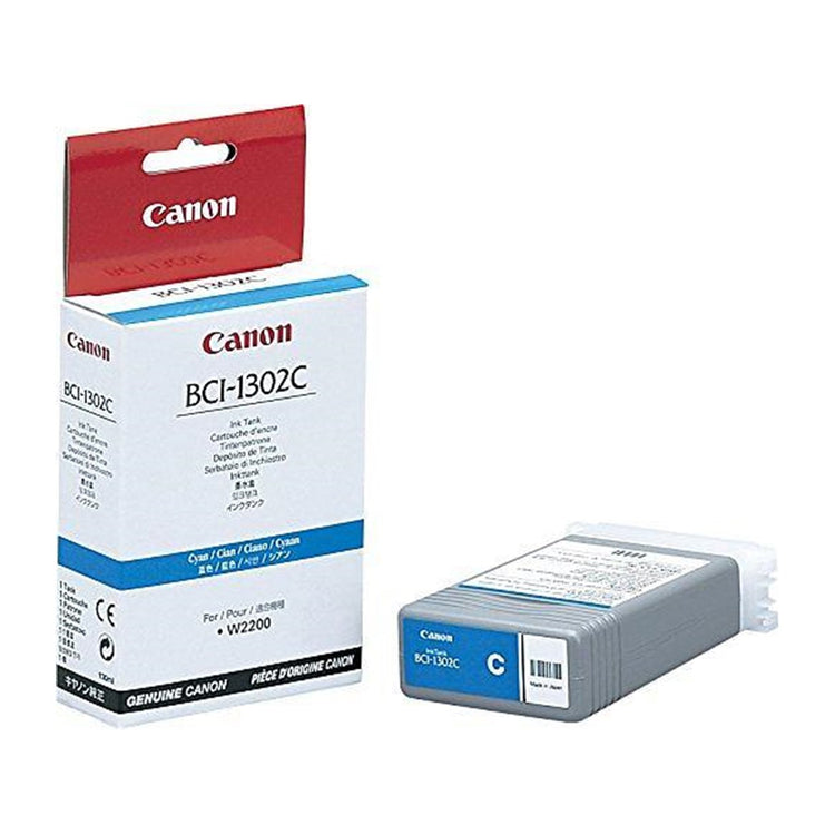 CANON BCI-1302 (7718A001) Cyan Original Inkjet Cartridge - Cartouches Certifiées