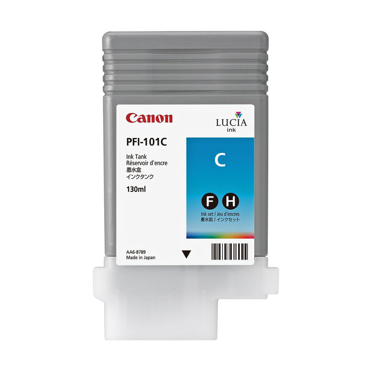 CANON PFI-101 (0884B001AA) Cyan Original Inkjet Cartridge - Cartouches Certifiées