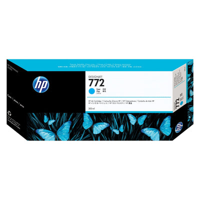 HP 772 - 300ml (CN636A) Cyan Original Inkjet Cartridge - Cartouches Certifiées