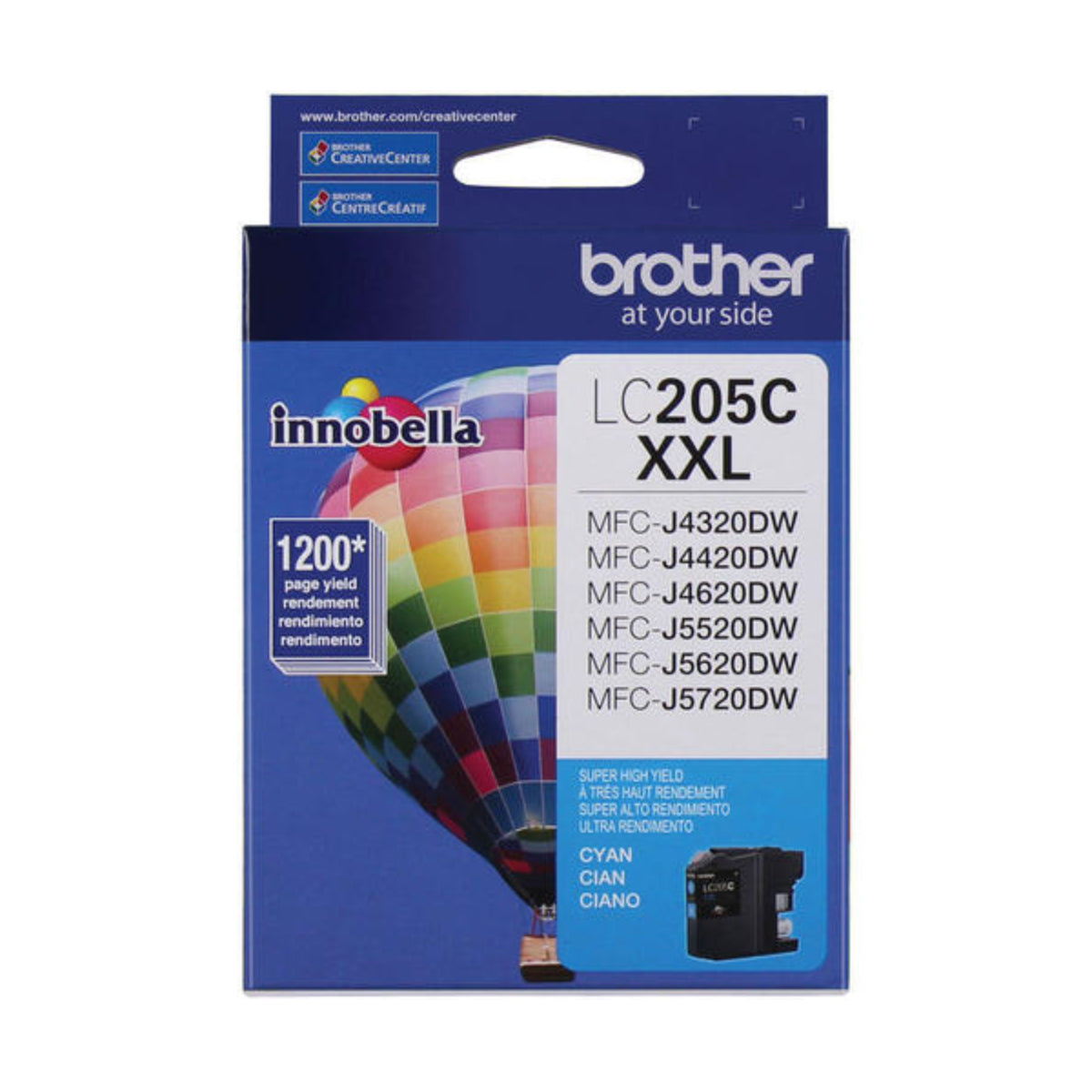 BROTHER LC205C Cyan Original Inkjet Cartridge - Cartouches Certifiées