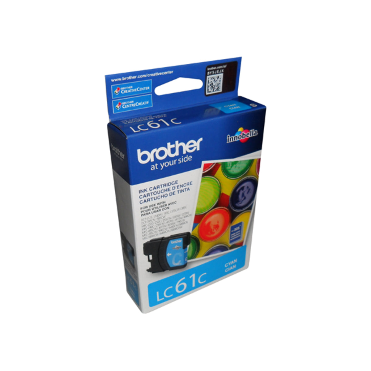 BROTHER LC61C Cyan Original Inkjet Cartridge - Cartouches Certifiées