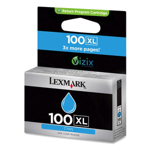 LEXMARK 100XL Cyan Original Inkjet Cartridge - Cartouches Certifiées