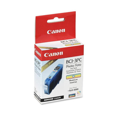 CANON BCI-3 (4483A003) Photo Cyan Original Inkjet Cartridge - Cartouches Certifiées