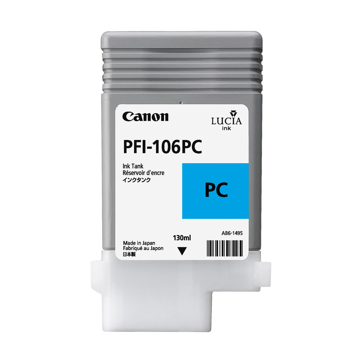CANON PFI-106 130ml (6625B001AA) Photo Cyan Original Inkjet Cartridge - Cartouches Certifiées