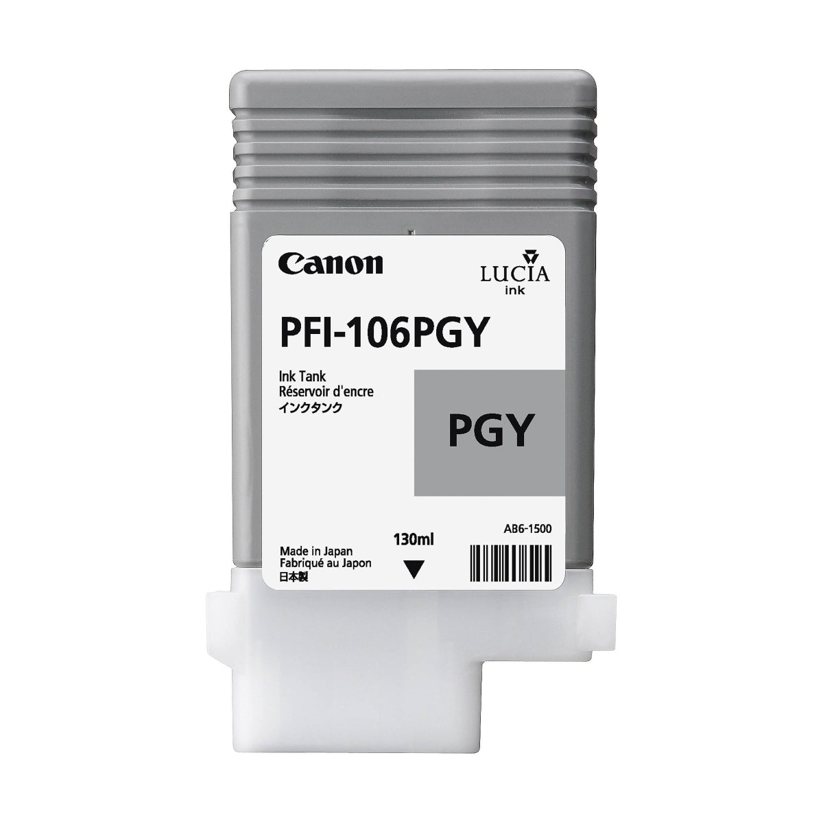 CANON PFI-106 130ml (6631B001AA) Photo Gray Original Inkjet Cartridge - Cartouches Certifiées