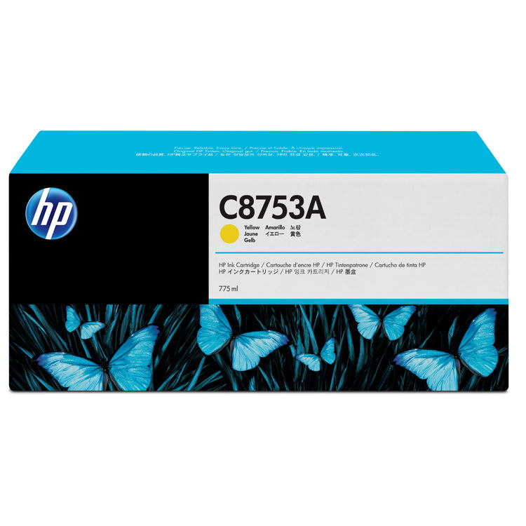 HP C8753A Yellow Original Inkjet Cartridge - Cartouches Certifiées