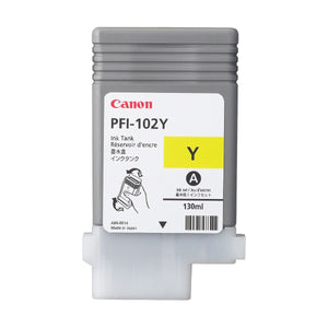 CANON PFI-102 (0898B001AA) Yellow Original Inkjet Cartridge - Cartouches Certifiées