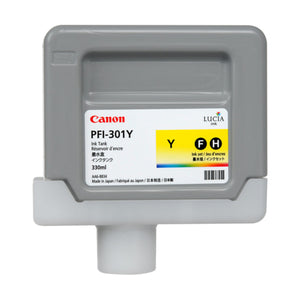 CANON PFI-301 (1489B001AA) Yellow Original Inkjet Cartridge - Cartouches Certifiées