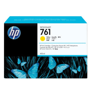 HP 761 - 400ml (CM992A) Yellow Original Inkjet Cartridge - Cartouches Certifiées