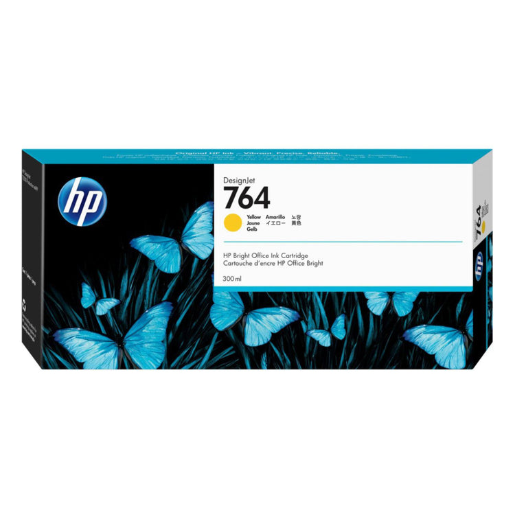 HP 764 - 300ml (C1Q15A) Yellow Original Inkjet Cartridge - Cartouches Certifiées