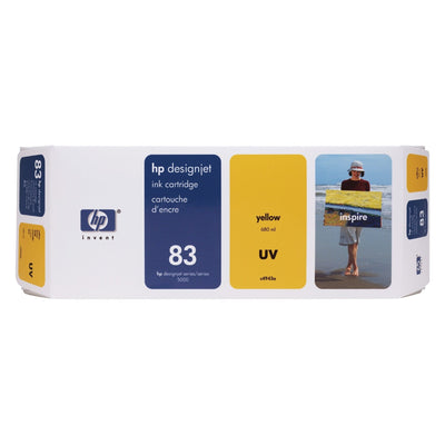 HP 83 - 680ml (C4943A) Yellow Original Inkjet Cartridge - Cartouches Certifiées