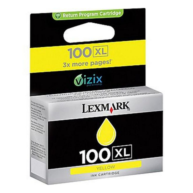 LEXMARK 100XL Yellow Original Inkjet Cartridge - Cartouches Certifiées