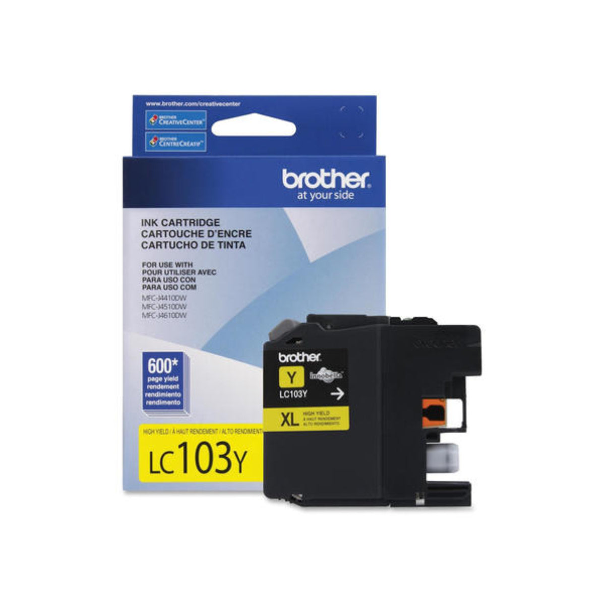 BROTHER LC103Y Yellow Original Inkjet Cartridge - Cartouches Certifiées