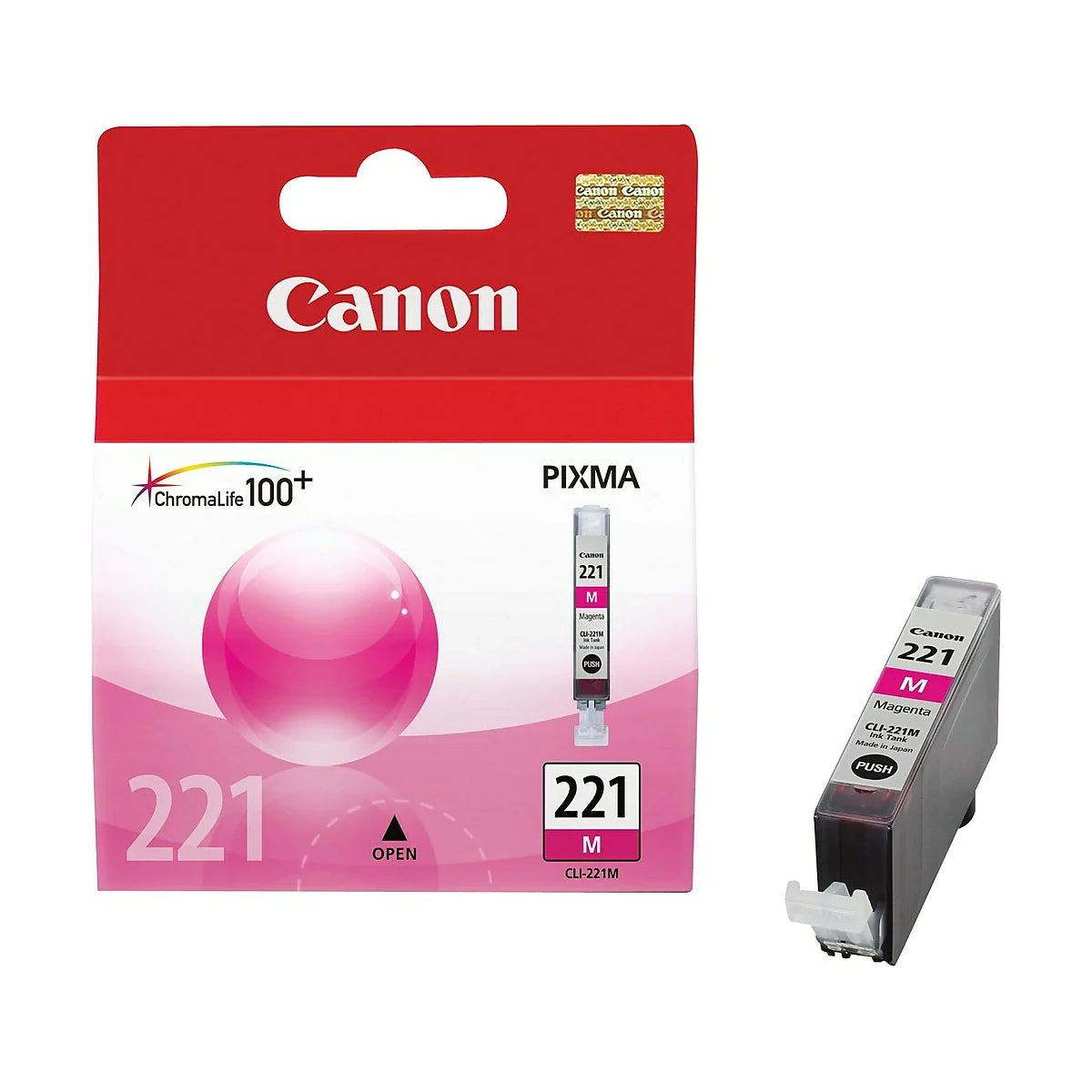 CANON CLI-221 (2948B001) Magenta Original Inkjet Cartridge - Cartouches Certifiées