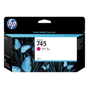 HP 745 - 130ml (F9J95A) Magenta Original Inkjet Cartridge - Cartouches Certifiées