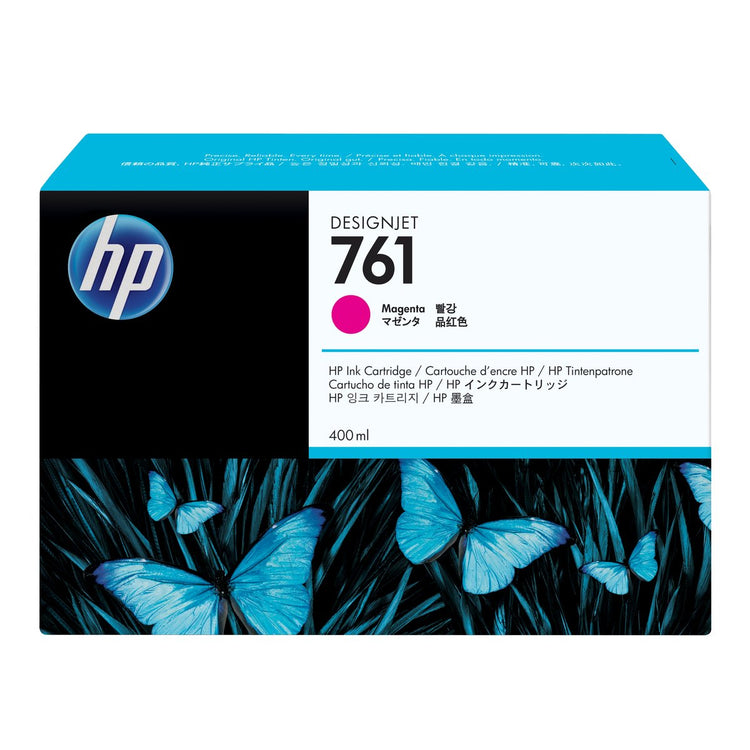 HP 761 - 400ml (CM993A) Magenta Original Inkjet Cartridge - Cartouches Certifiées