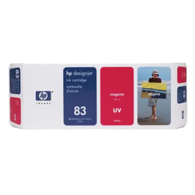 HP 83 - 680ml (C4942A) Magenta Original Inkjet Cartridge - Cartouches Certifiées