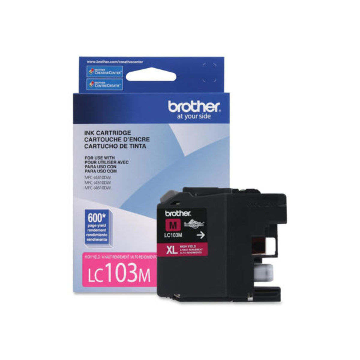 BROTHER LC103M Magenta Original Inkjet Cartridge - Cartouches Certifiées