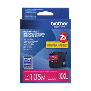 BROTHER LC105M Magenta Original Inkjet Cartridge - Cartouches Certifiées
