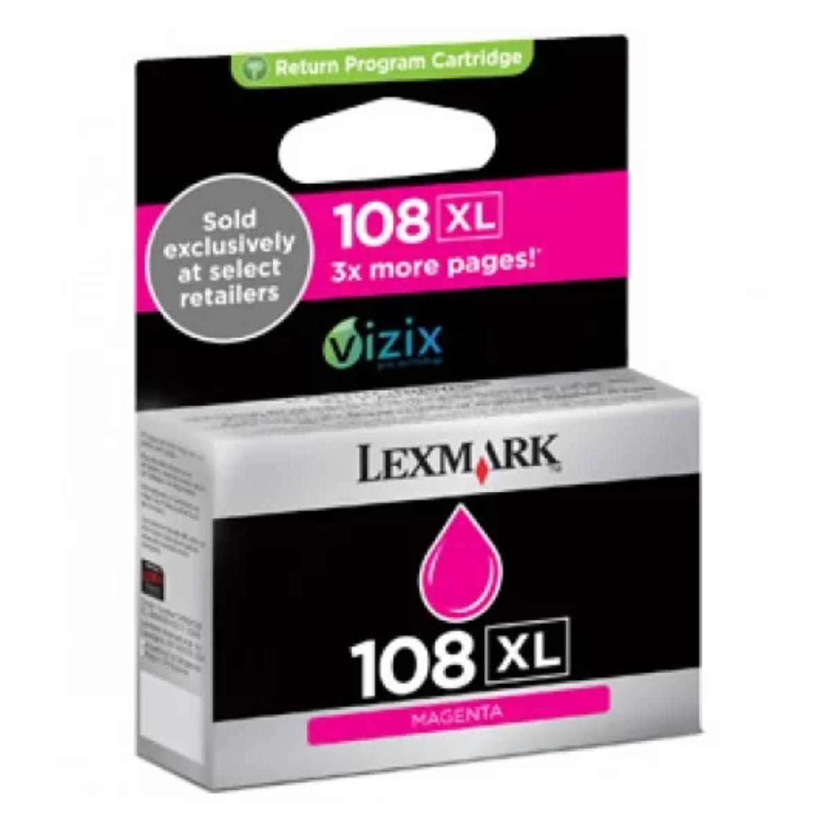 LEXMARK 108XL Magenta Original Inkjet Cartridge - Cartouches Certifiées