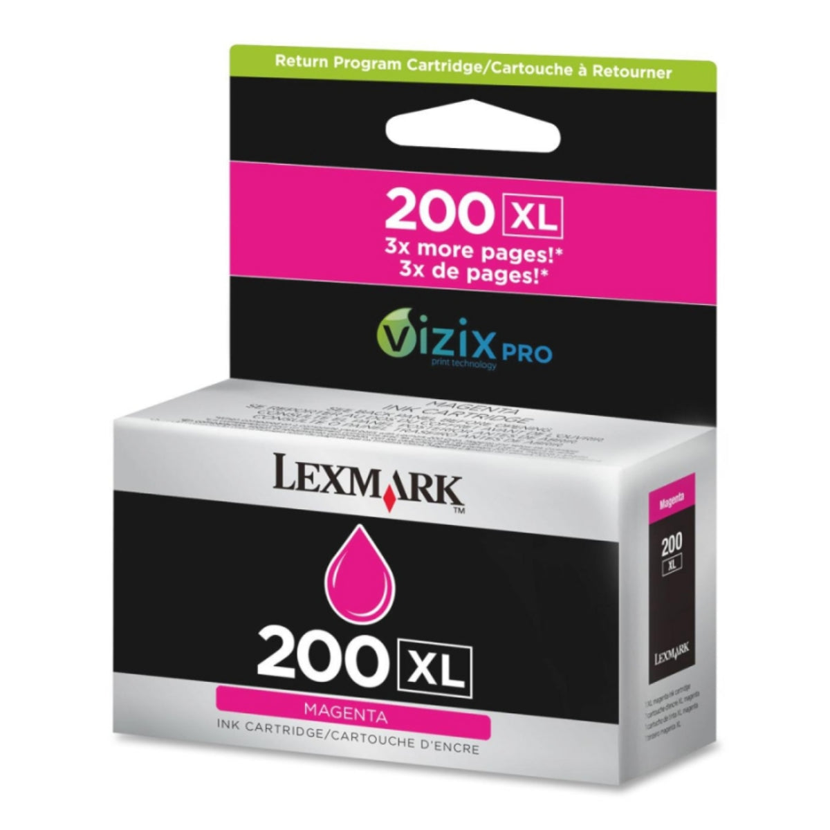 LEXMARK 200XL Magenta Original Inkjet Cartridge - Cartouches Certifiées