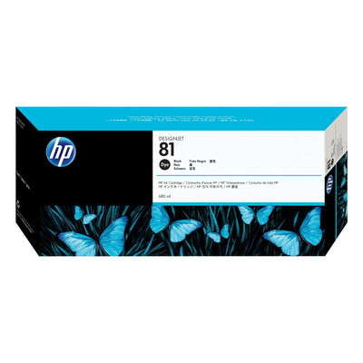 HP 81 - 680ml (C4930A) Black Original Inkjet Cartridge - Cartouches Certifiées