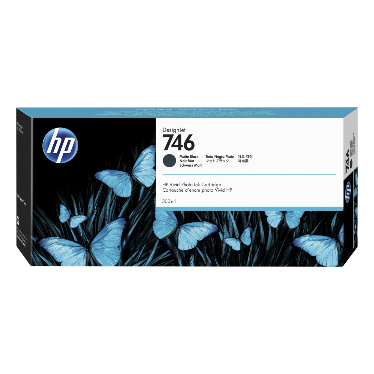 HP 746 - 300ml (P2V83A) Matte Black Original Inkjet Cartridge - Cartouches Certifiées
