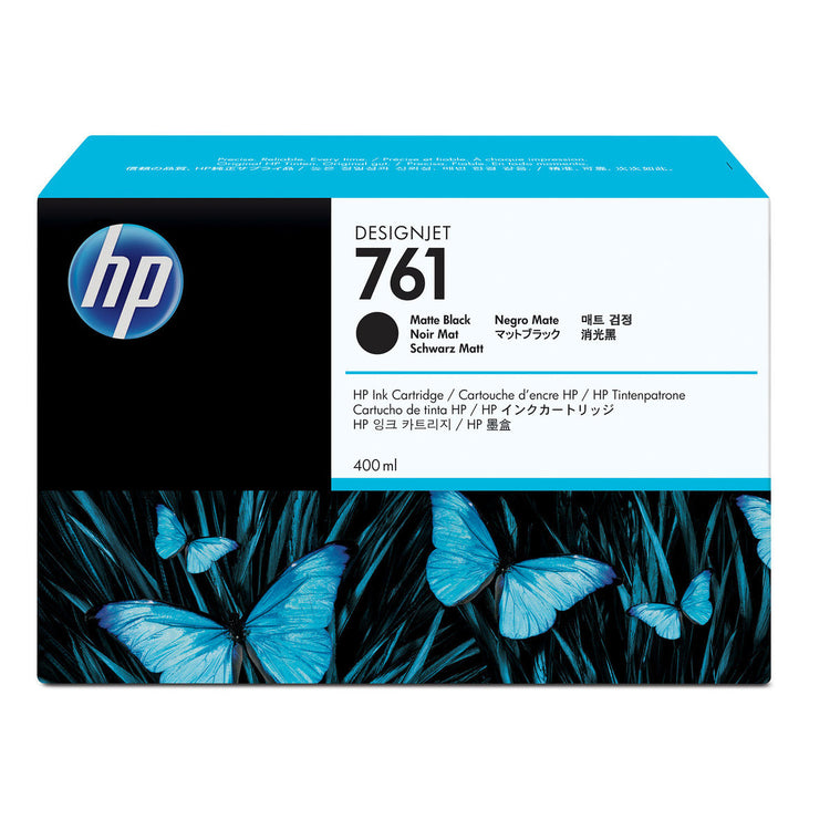HP 761 - 400ml (CM991A) Matte Black Original Inkjet Cartridge - Cartouches Certifiées