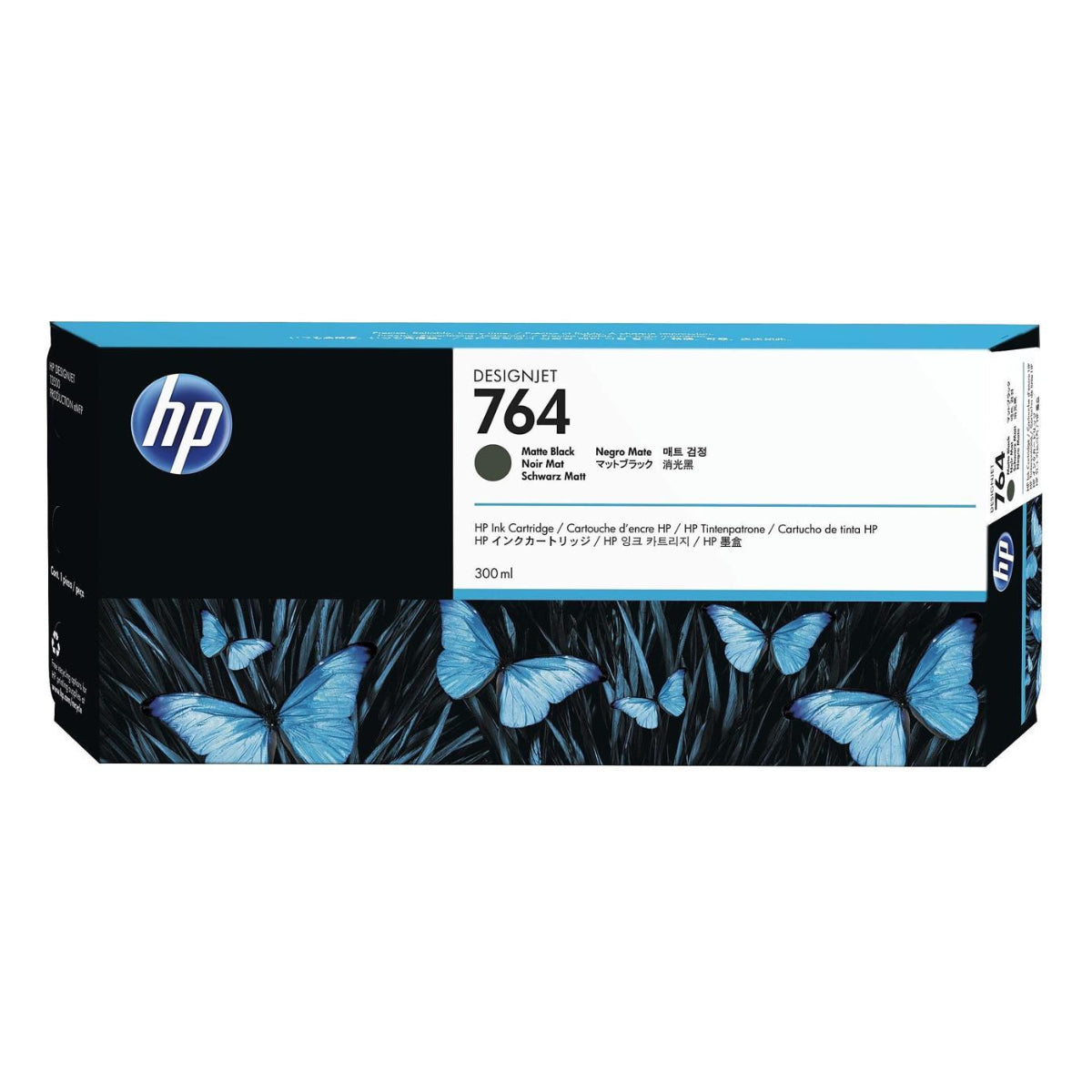 HP 764 - 300ml (C1Q16A) Matte Black Original Inkjet Cartridge - Cartouches Certifiées