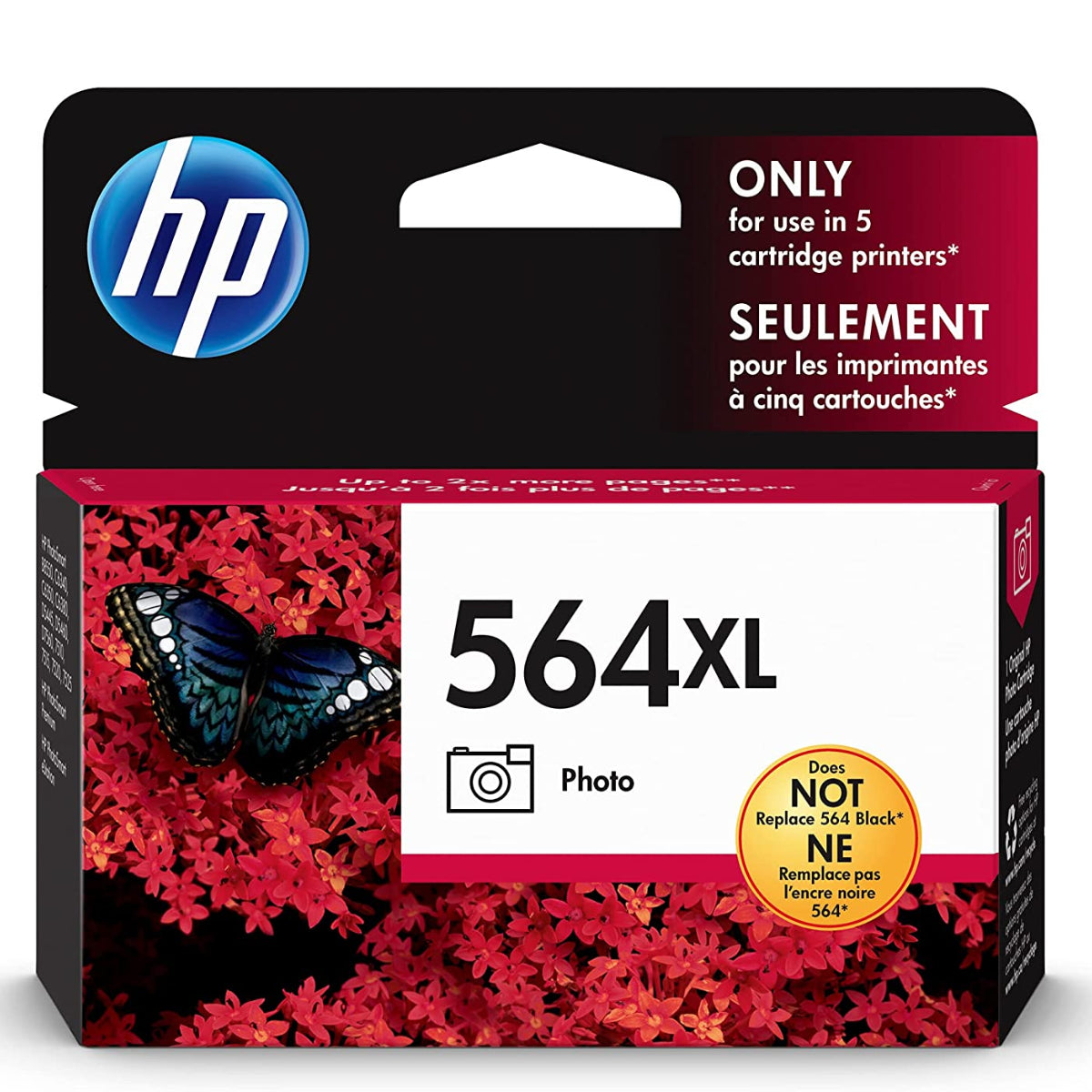 HP 564XL (CB322WN) Photo black Original Inkjet Cartridge - Cartouches Certifiées
