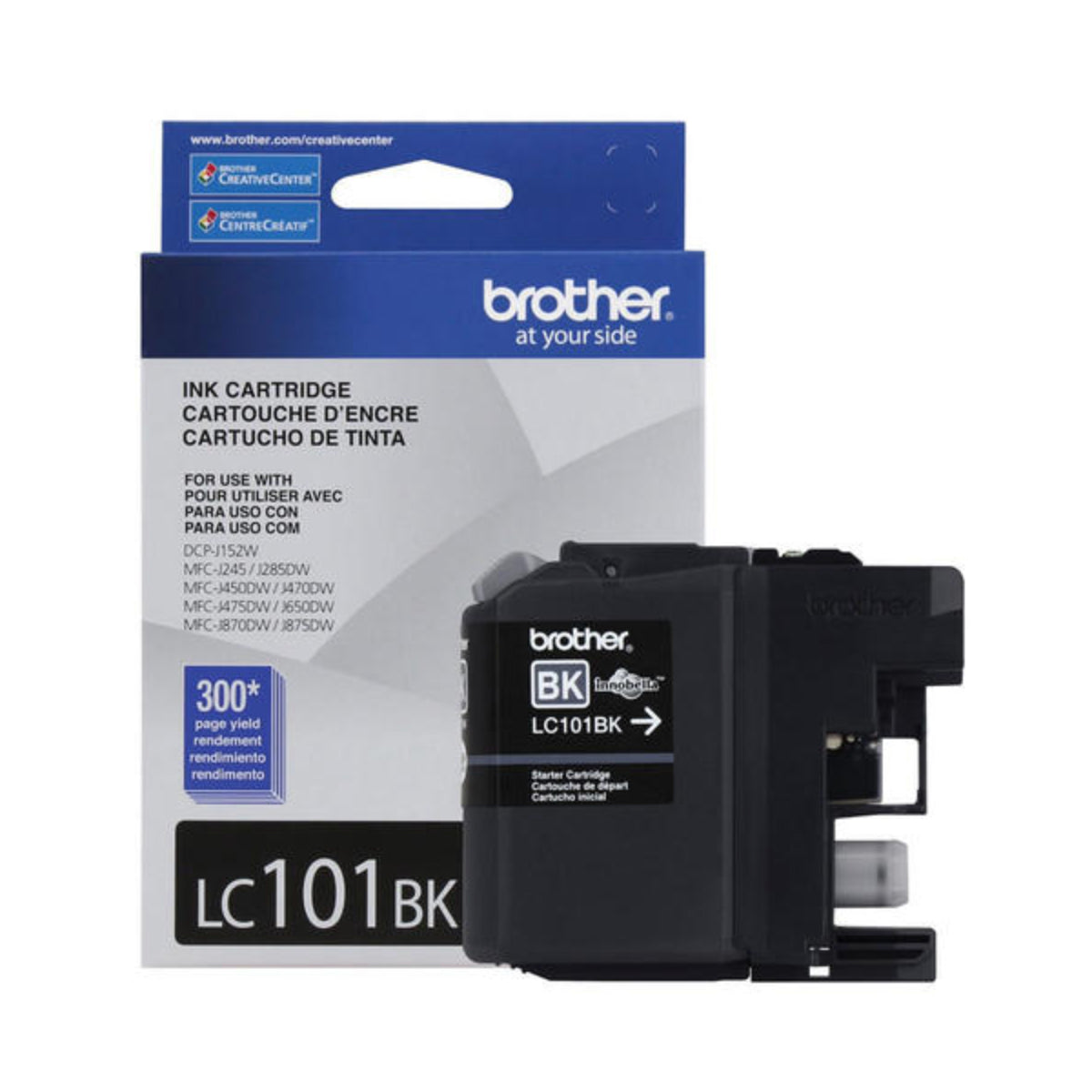 BROTHER LC101BK Black Original Inkjet Cartridge - Cartouches Certifiées