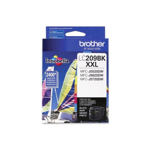 BROTHER LC209BK Black Original Inkjet Cartridge - Cartouches Certifiées