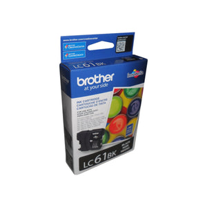 BROTHER LC61BK Black Original Inkjet Cartridge - Cartouches Certifiées