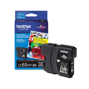 BROTHER LC65BK Black Original Inkjet Cartridge - Cartouches Certifiées