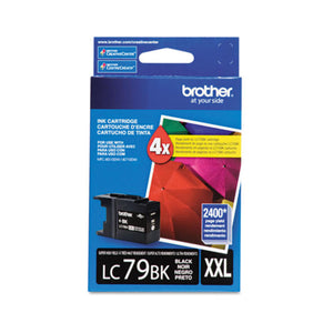 BROTHER LC79BK Black Original Inkjet Cartridge - Cartouches Certifiées