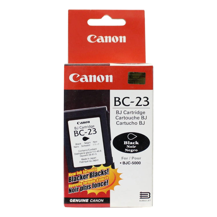 CANON BC-23 (0897A003) Black Original Inkjet Cartridge - Cartouches Certifiées