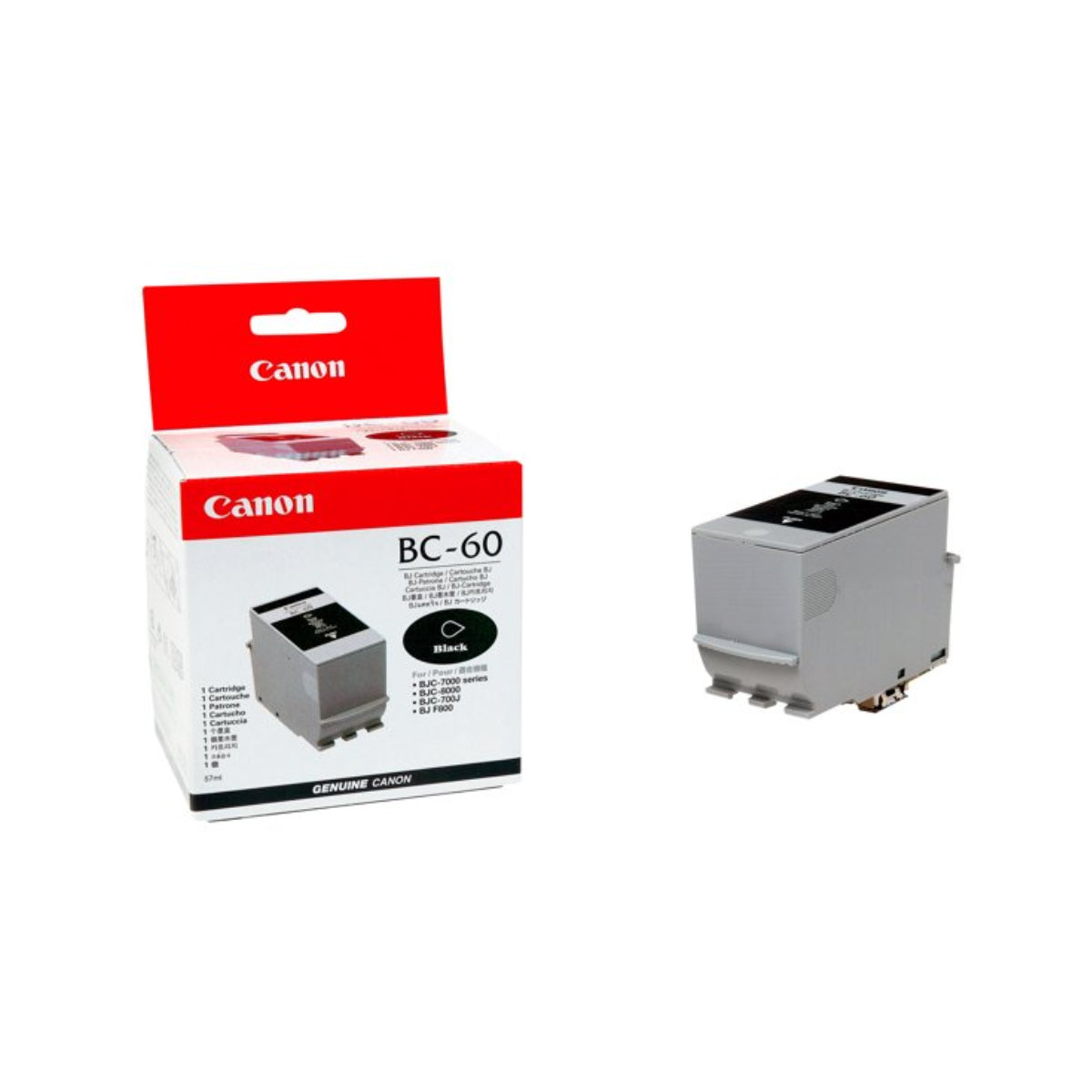 CANON BC-60 (0917A003) Black Original Inkjet Cartridge - Cartouches Certifiées