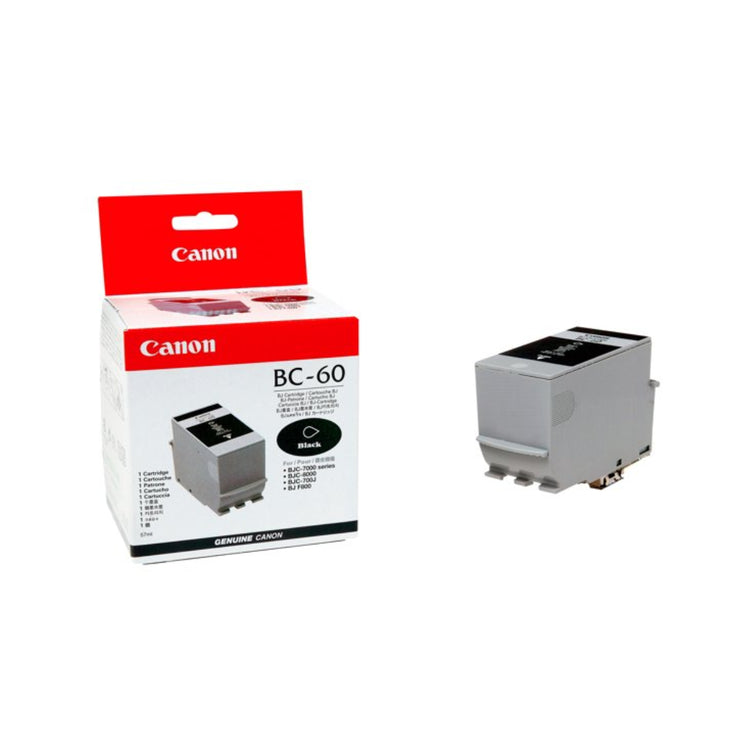 CANON BC-60 (0917A003) Black Original Inkjet Cartridge - Cartouches Certifiées