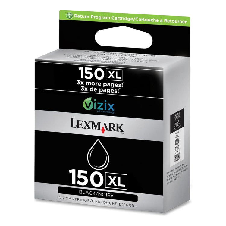 LEXMARK 150XL Black Original Inkjet Cartridge - Cartouches Certifiées