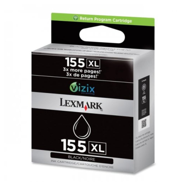 LEXMARK 155XL Black Original Inkjet Cartridge - Cartouches Certifiées