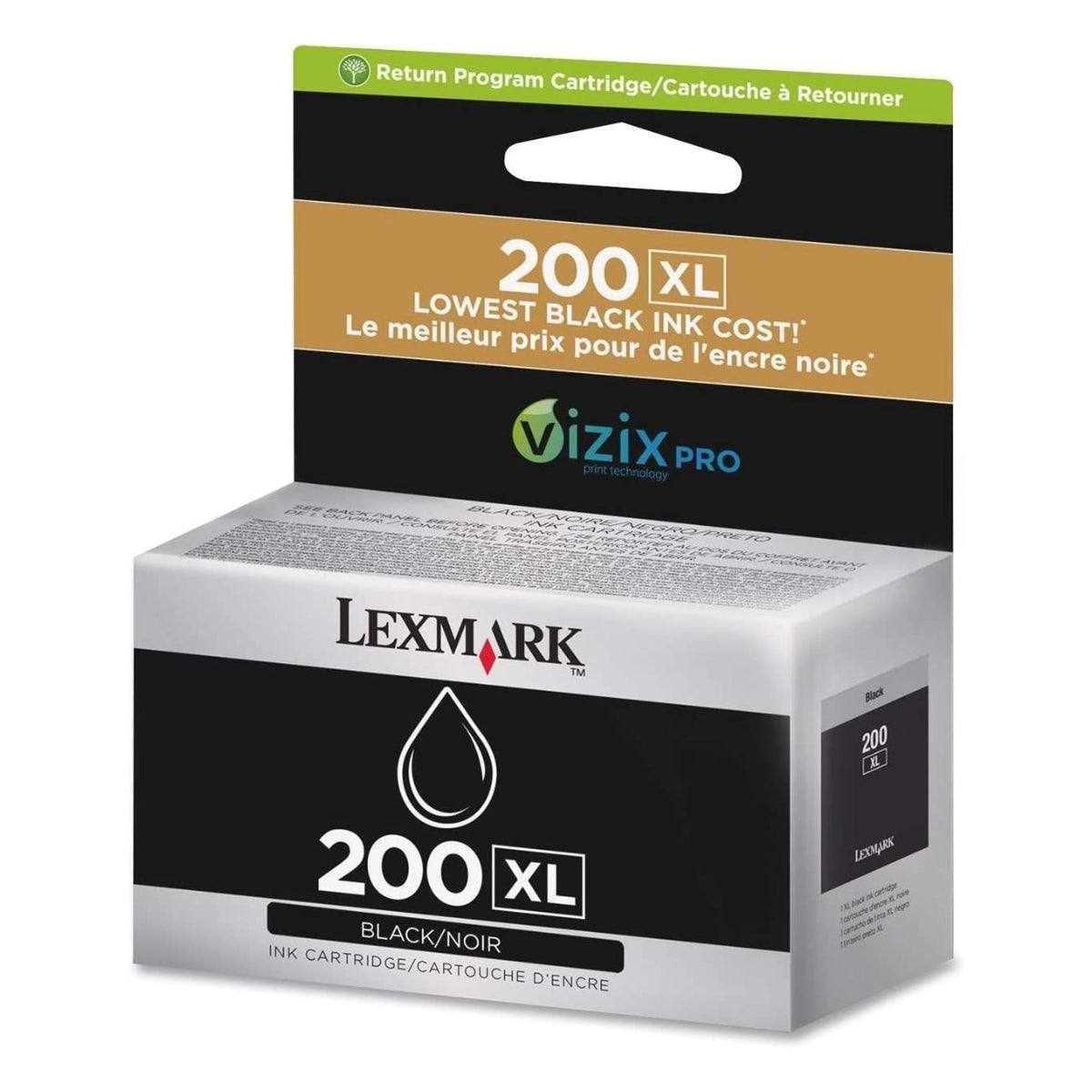 LEXMARK 200XL Black Original Inkjet Cartridge - Cartouches Certifiées