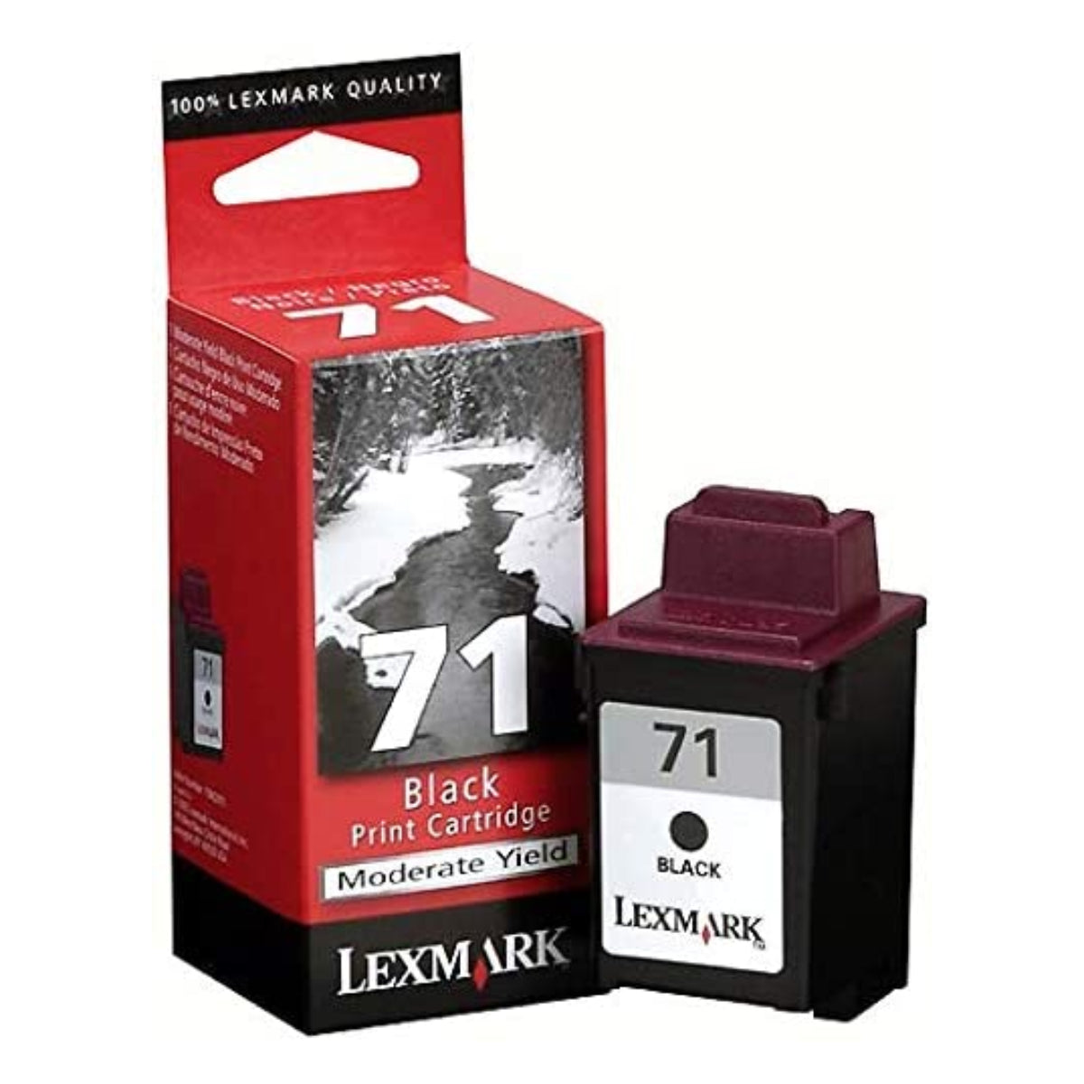 LEXMARK 71 Black Original Inkjet Cartridge - Cartouches Certifiées