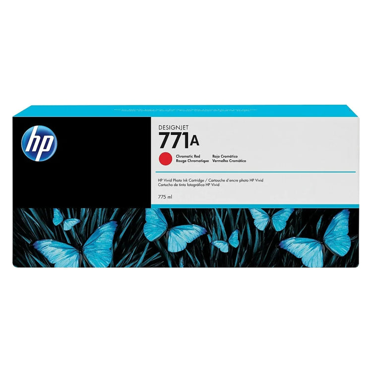 HP 771A - 775ml (B6Y16A) Chromatic Red Original Inkjet Cartridge - Cartouches Certifiées