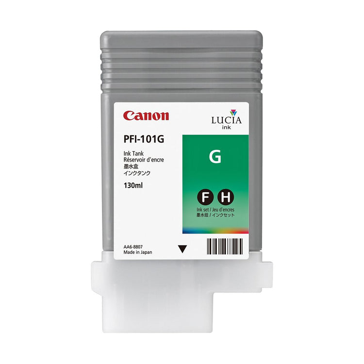 CANON PFI-101 (0890B001AA) Green Original Inkjet Cartridge - Cartouches Certifiées