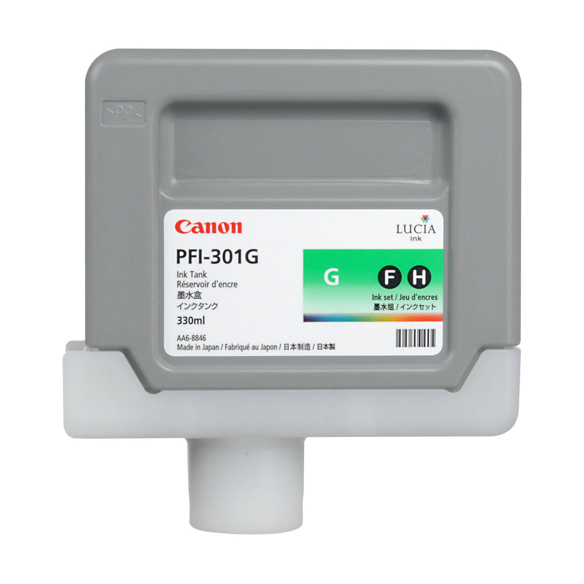 CANON PFI-301 (1493B001AA) Green Original Inkjet Cartridge - Cartouches Certifiées